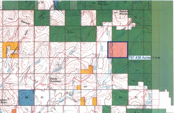 Big Elk Ranch New Topo Map